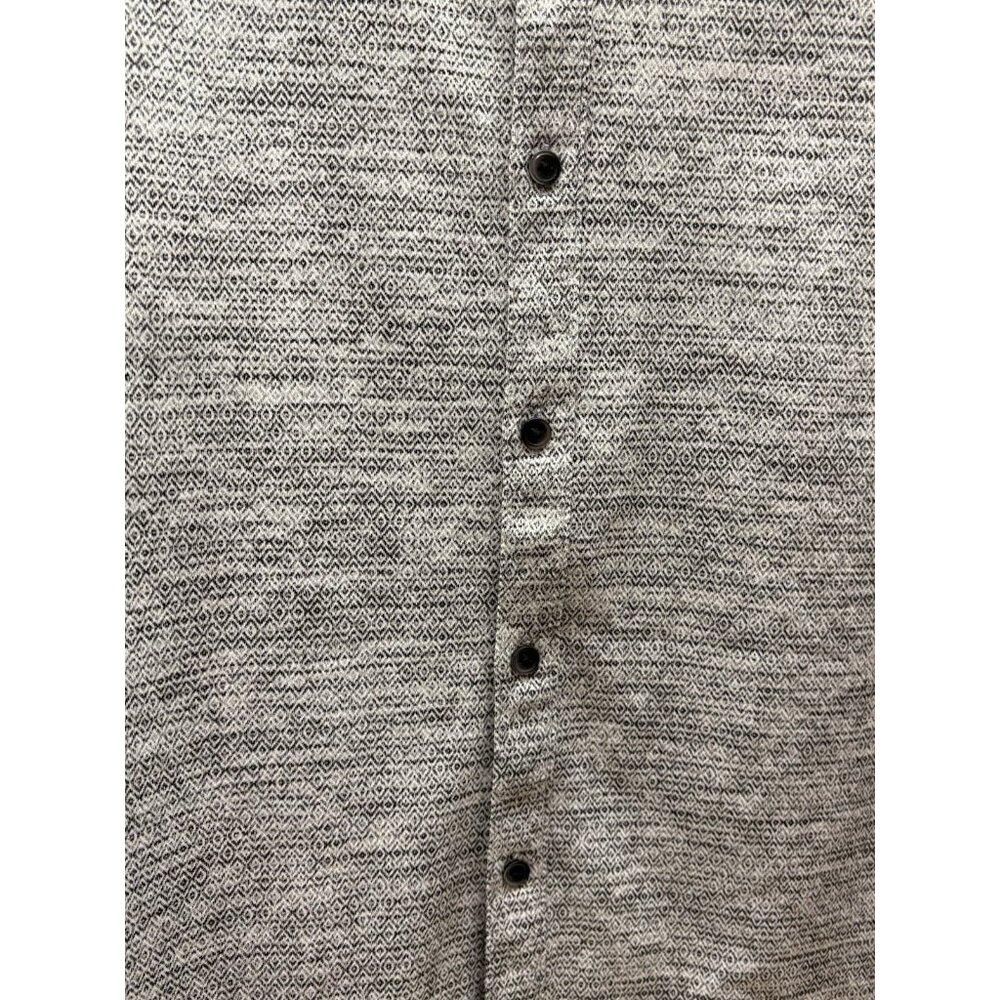 Marc Anthony Shirt Men's Size XL Black White Short Sleeve Button Down Slim Fit - Picture 4 of 6